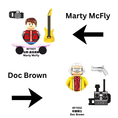 Custom lego back the future - lego,